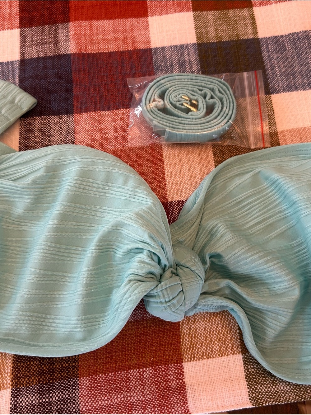 Shade & Shore Light Aqua Bikini top